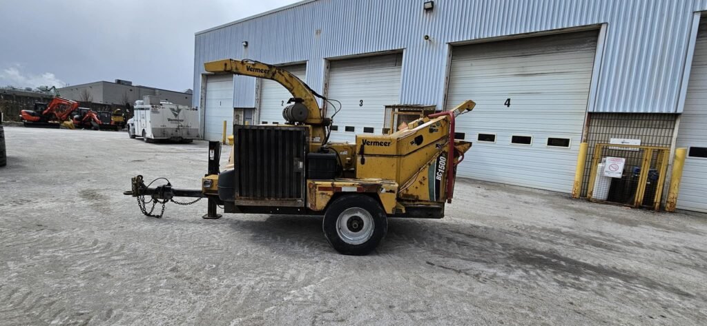 Used Vermeer BC1500 wood chipper available from BC Equipment Sales